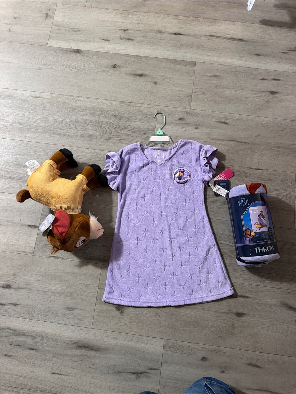 Wish Lavender Knit Dress with Ruffle Sleeves